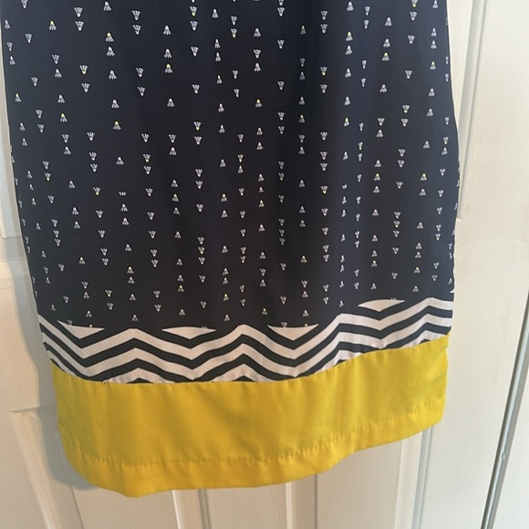 W for woman navy and yellow dress size 6 - Picture 2 of 5
